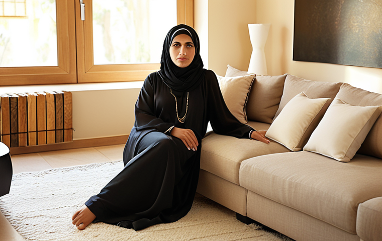 **Image Prompt 1: The Empathetic Listener**
    "A professional female Arab interior designer, elegantly dressed in a contemporary abaya, seated comfortably opposite a male client in a modern, sunlit living room. She maintains direct eye contact, her posture open and inviting, symbolizing active listening and deep empathy. Her hands are gently resting, conveying reassurance. Subtle interior design elements in the background, like a carefully chosen textile or a unique vase, hint at her craft. The atmosphere is serene and collaborative, emphasizing trust and understanding unspoken needs. Realistic, soft focus, warm lighting, high detail."